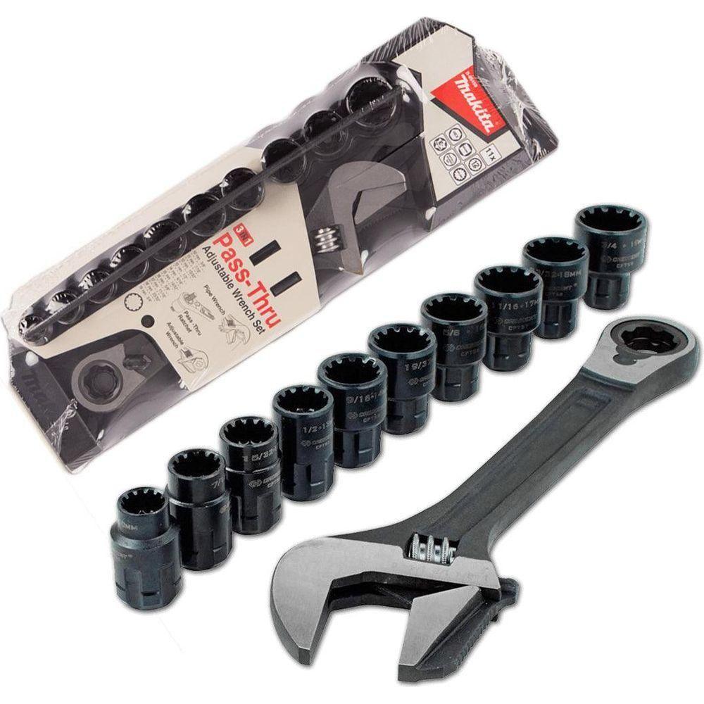 Makita B-65458 11pcs Pass-Thru Adjustable Wrench Set - KHM Megatools Corp. Makita B-65458 11pcs Pass-Thru Adjustable Wrench Set - KHM Megatools Corp.